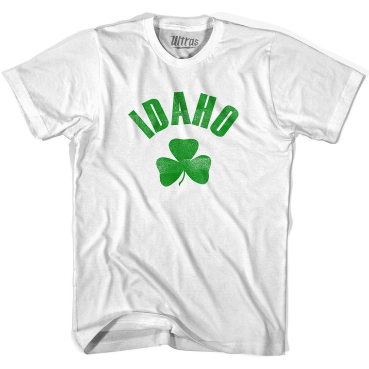 Idaho State Shamrock Youth Cotton T-shirt - White