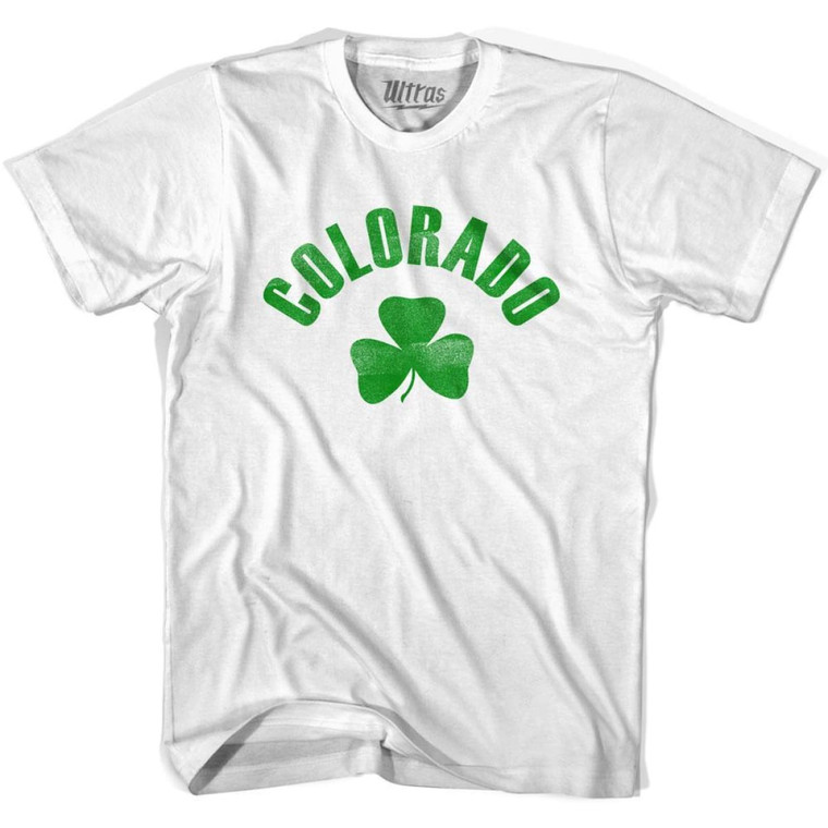 Colorado State Shamrock Youth Cotton T-shirt-White