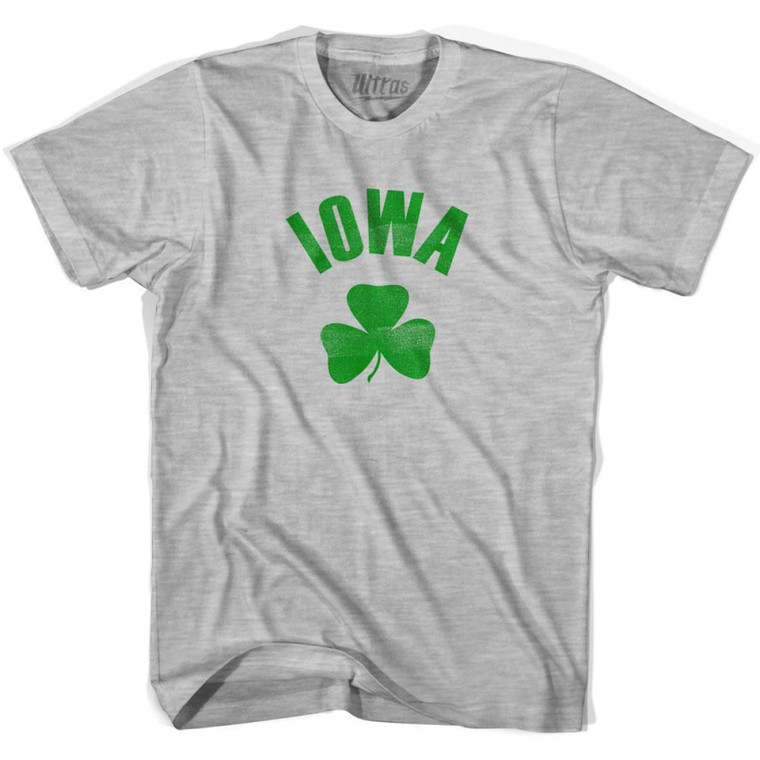 Iowa State Shamrock Youth Cotton T-shirt - Grey Heather