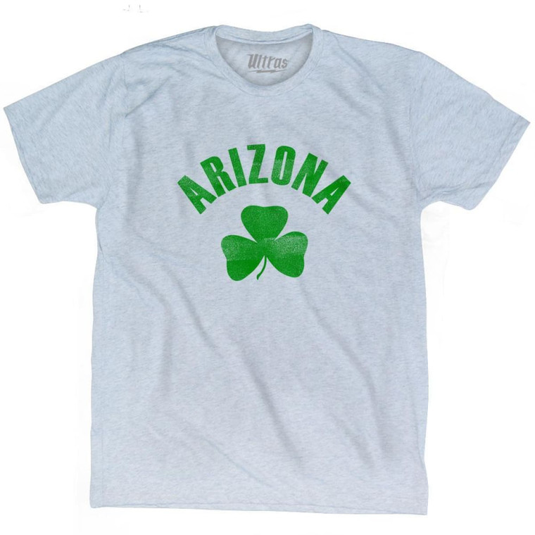 Arizona State Shamrock Tri-Blend T-shirt - Athletic White