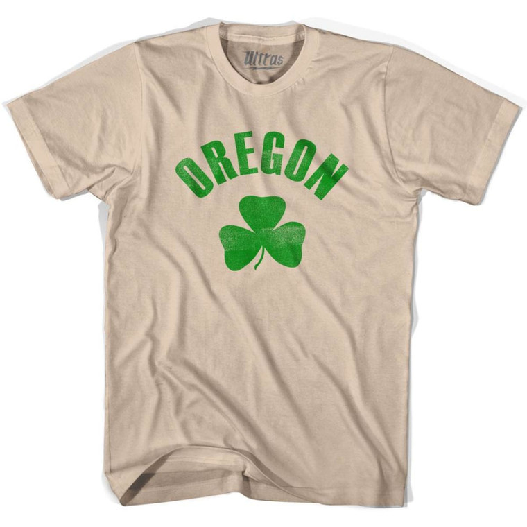 Oregon State Shamrock Cotton T-shirt - Creme