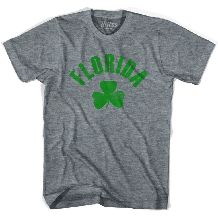 Florida State Shamrock Tri-Blend T-shirt - Athletic Grey
