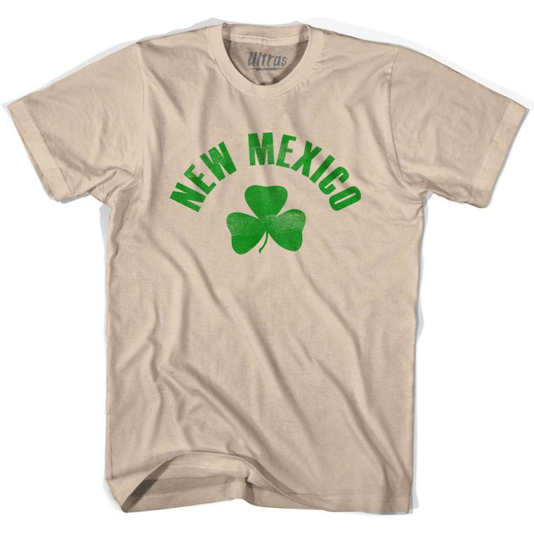 New Mexico State Shamrock Cotton T-shirt - Creme