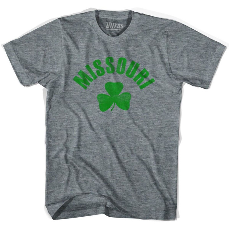 Missouri State Shamrock Tri-Blend T-shirt - Athletic Grey