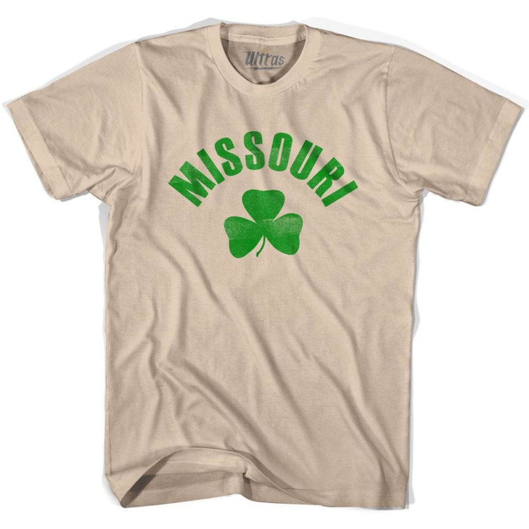 Missouri State Shamrock Cotton T-shirt - Creme