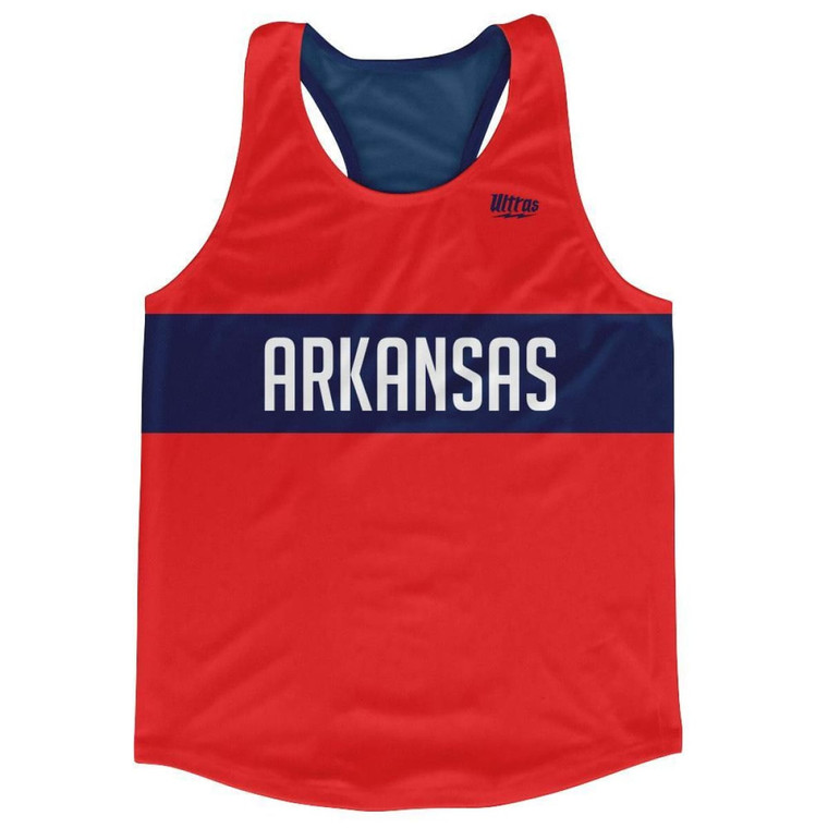 Arkansas Finish Line Running Tank Top Racerback Track and Cross Country Singlet Jersey Made In USA - Red