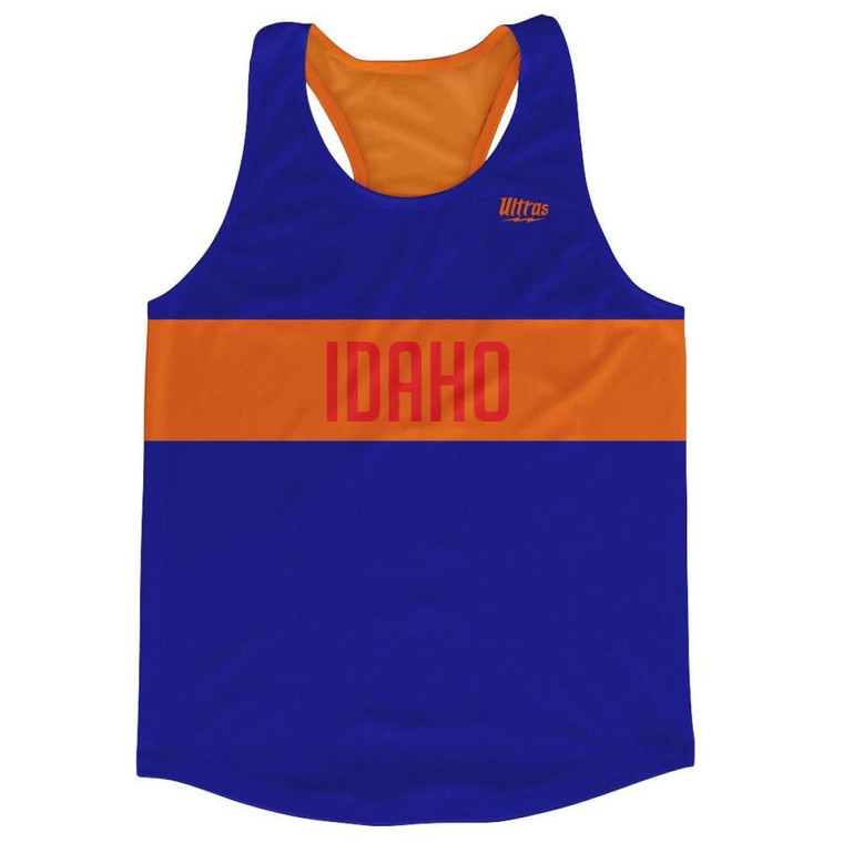 Idaho Finish Line Running Tank Top Racerback Track and Cross Country Singlet Jersey Made In USA - Navy
