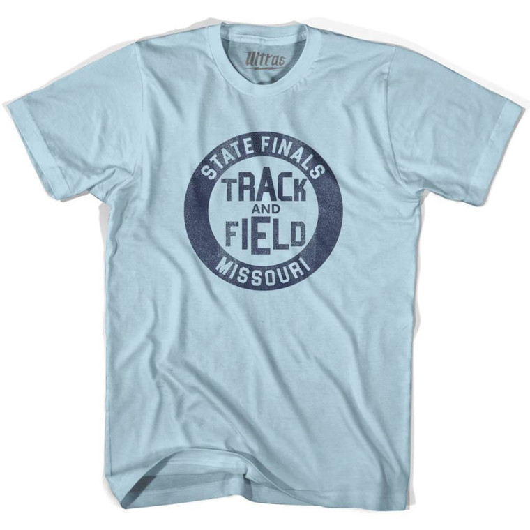 Missouri State Finals Track and Field Adult Cotton T-shirt - Light Blue