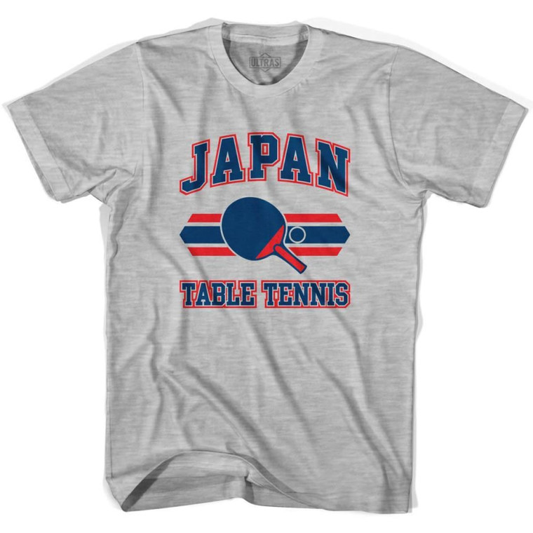 Japan Table Tennis Womens Cotton T-shirt - Grey Heather