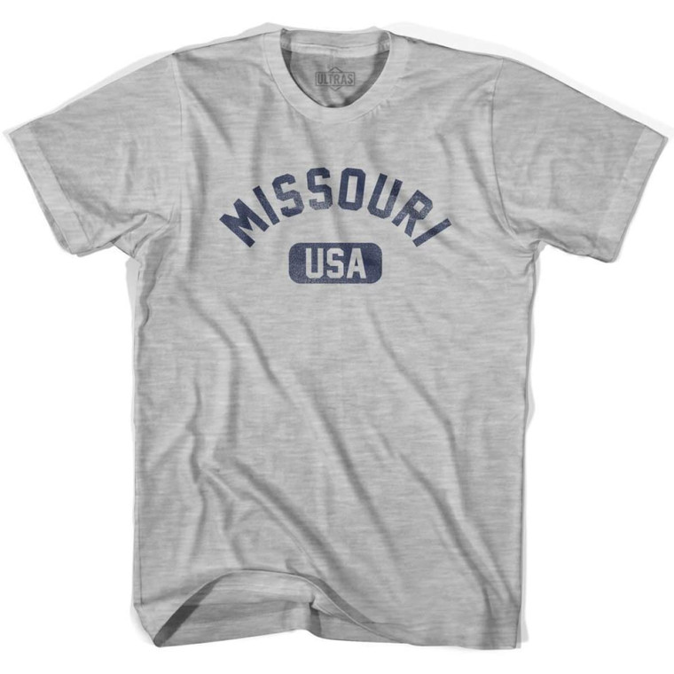 Missouri USA Womens Cotton T-shirt-Grey Heather