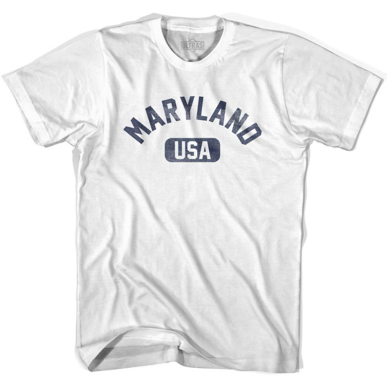 Maryland USA Womens Cotton T-shirt - White