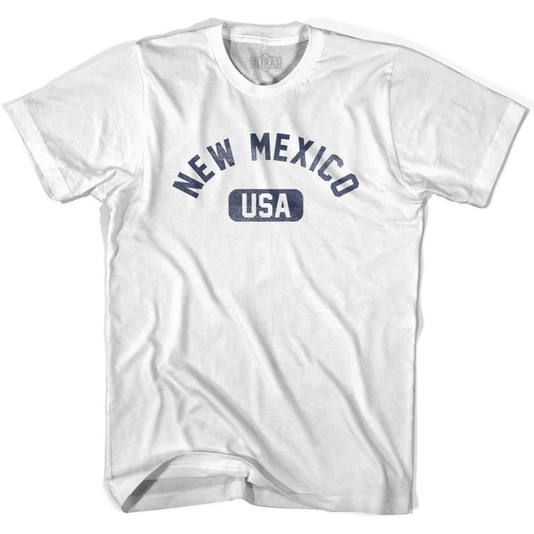 New Mexico USA Womens Cotton T-shirt-White