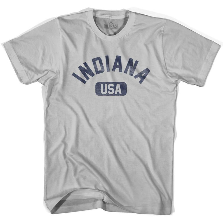 Indiana USA Adult Cotton T-shirt - Cool Grey