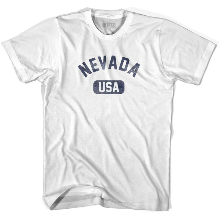 Nevada USA Adult Cotton T-shirt - White