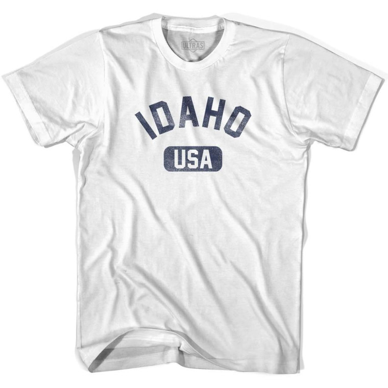 Idaho USA Adult Cotton T-shirt - White