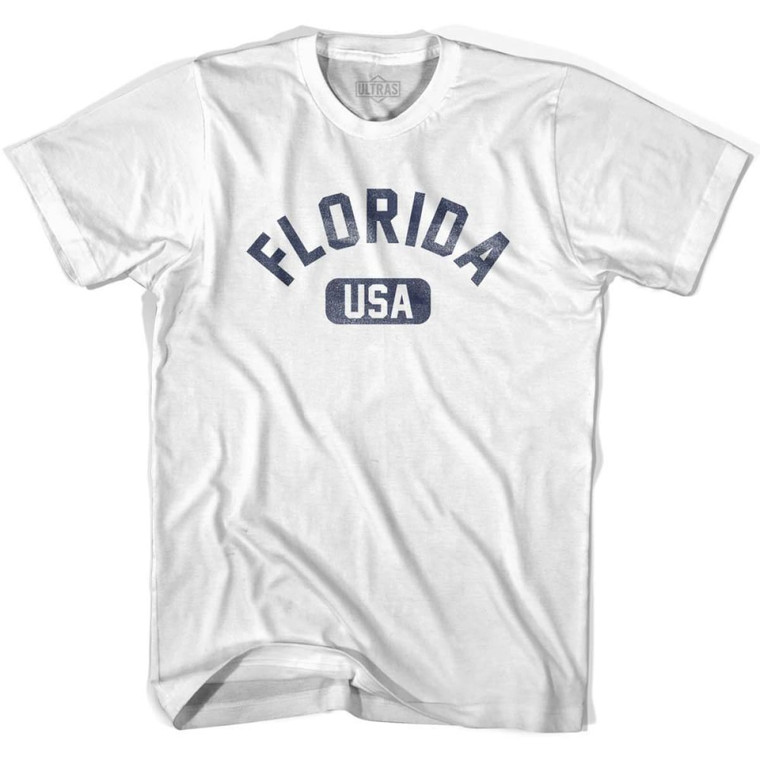 Florida USA Adult Cotton T-shirt - White