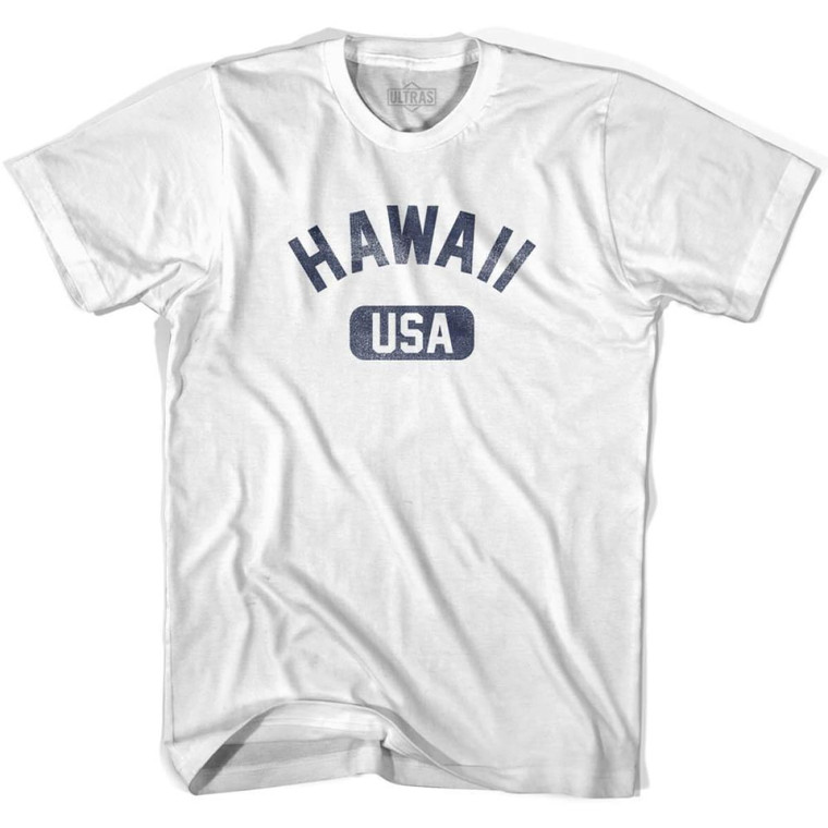 Hawaii USA Youth Cotton T-shirt - White
