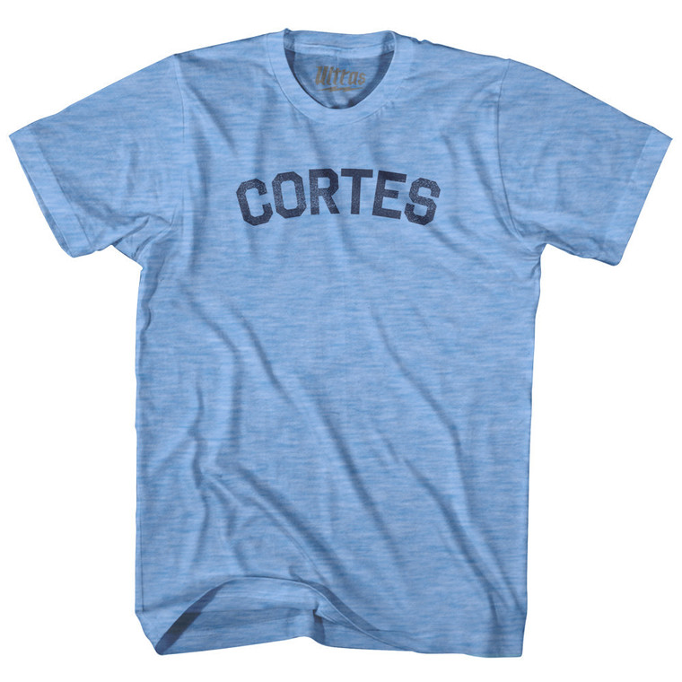 CORTES Adult Tri-Blend T-shirt - Athletic Blue