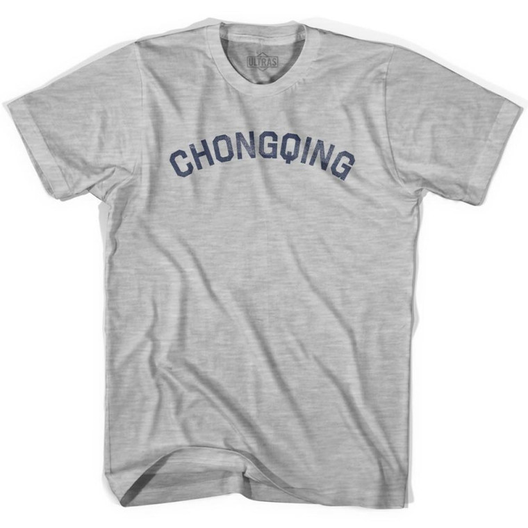 Chongqing Vintage Womens Cotton T-shirt - Grey Heather