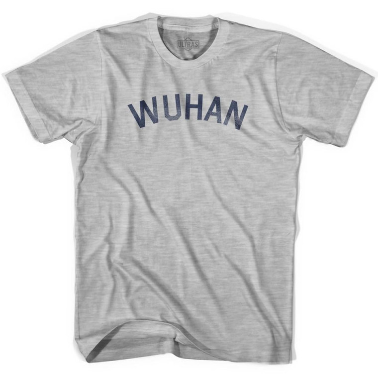 Wuhan Vintage Womens Cotton T-shirt - Grey Heather