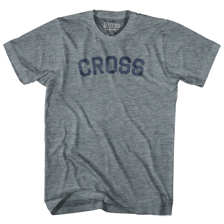 CROSS Womens Tri-Blend Junior Cut T-Shirt - Athletic Grey