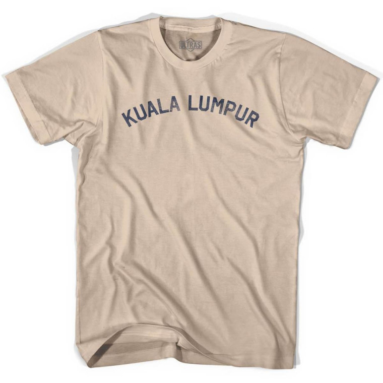 Kuala Lumpur Vintage Adult Cotton T-shirt - Creme