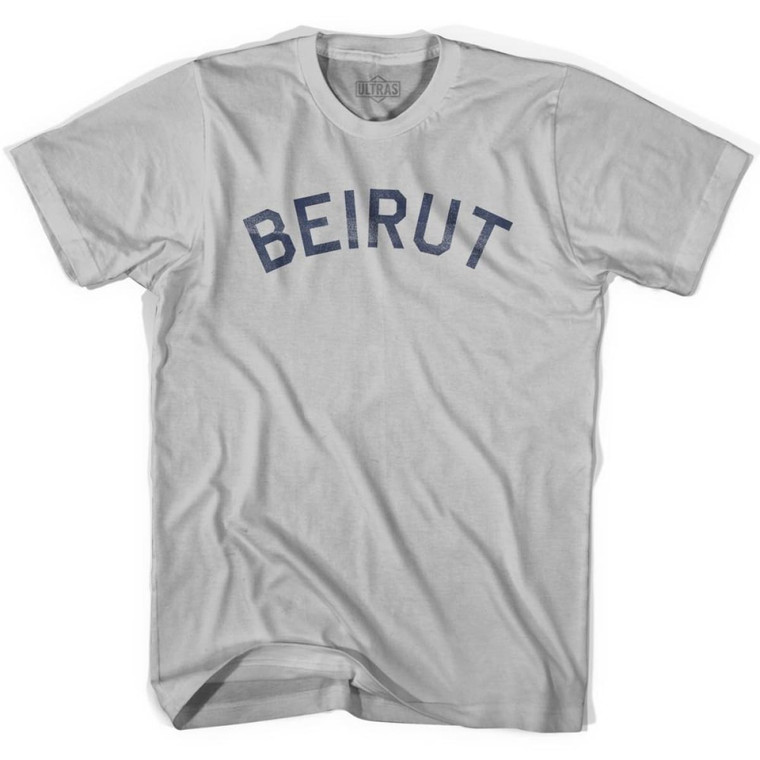 Beirut Vintage Adult Cotton T-shirt - Cool Grey
