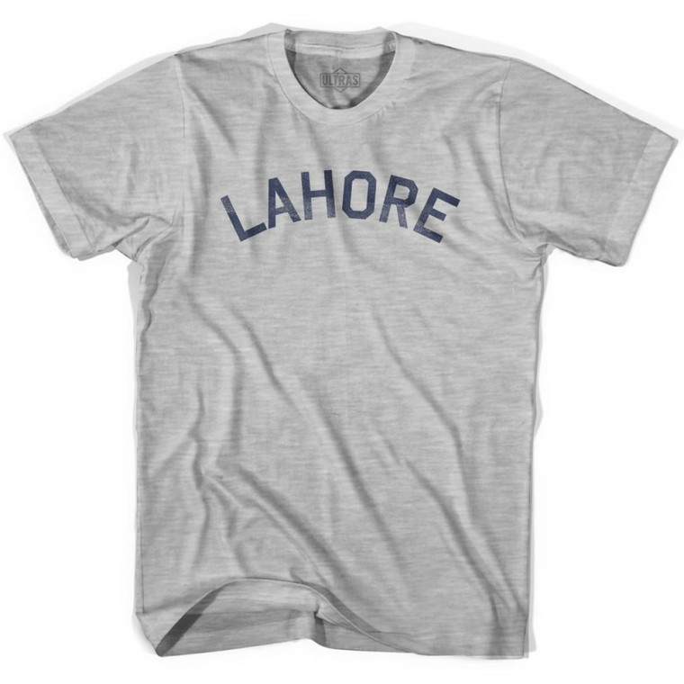 Lahore Vintage Adult Cotton T-shirt - Grey Heather