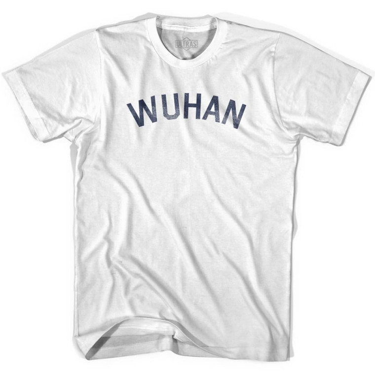 Wuhan Vintage Adult Cotton T-shirt - White