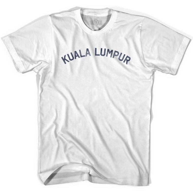 Kuala Lumpur Vintage Adult Cotton T-shirt - White