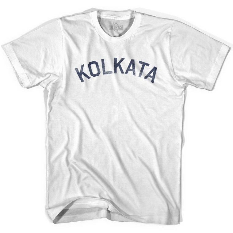 Kolkata Vintage Youth Cotton T-shirt - White