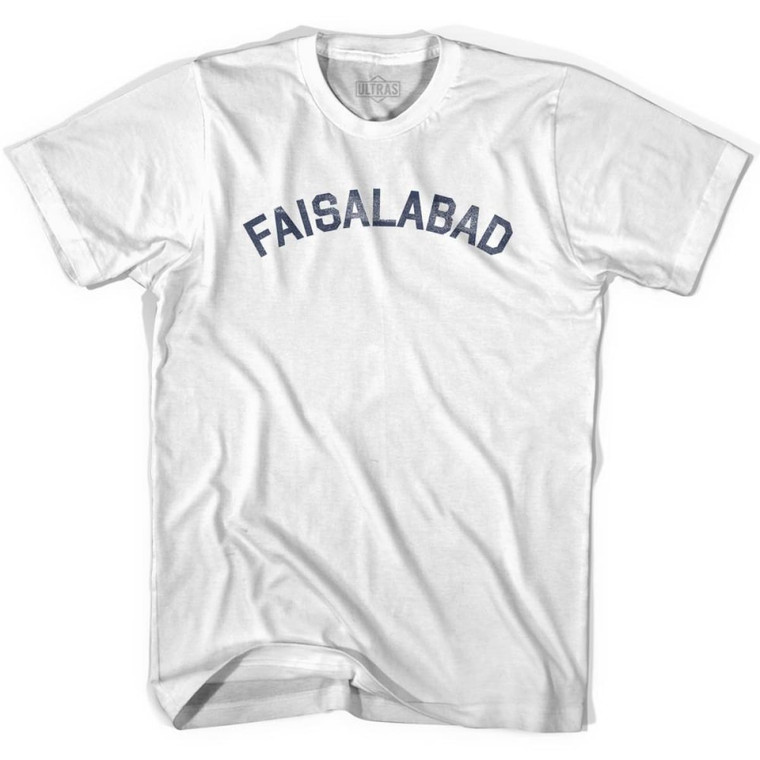 Faisalabad Vintage Youth Cotton T-shirt - White