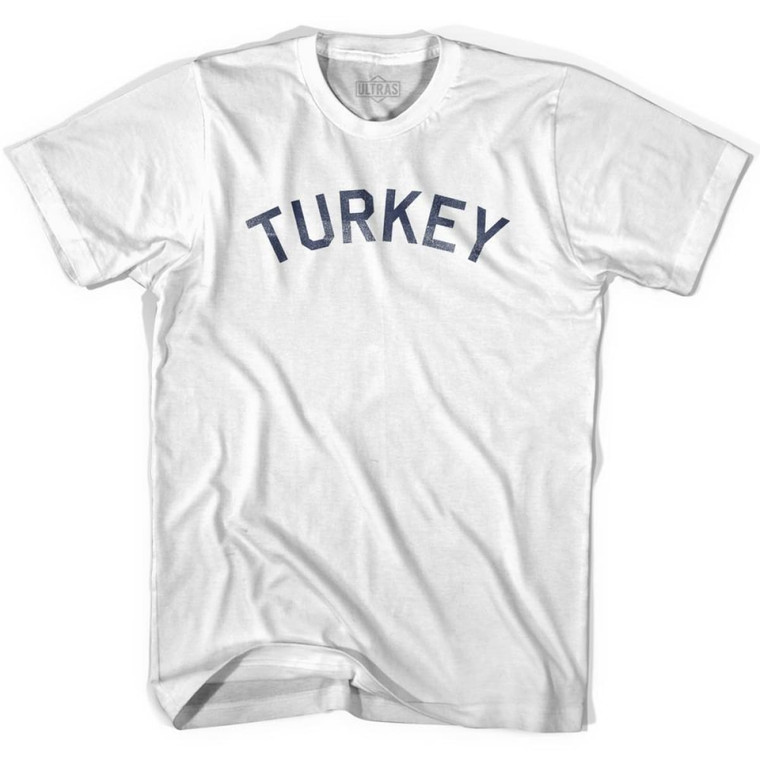 Turkey Vintage City Adult Cotton T-shirt-White