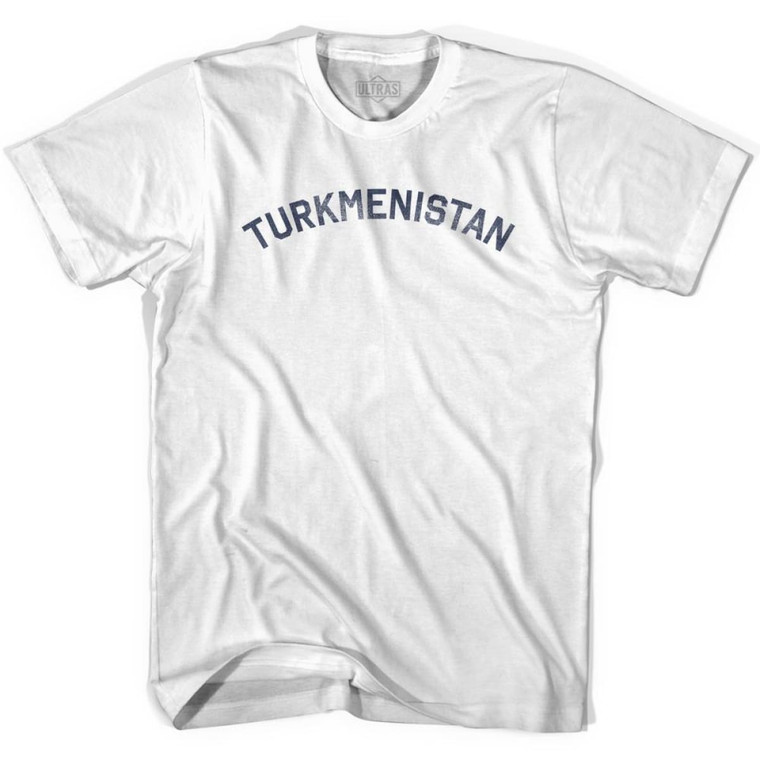 Turkmenistan Vintage City Youth Cotton T-shirt - White