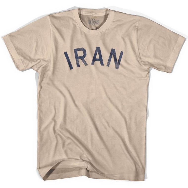 Iran Vintage City Adult Cotton T-shirt - Creme