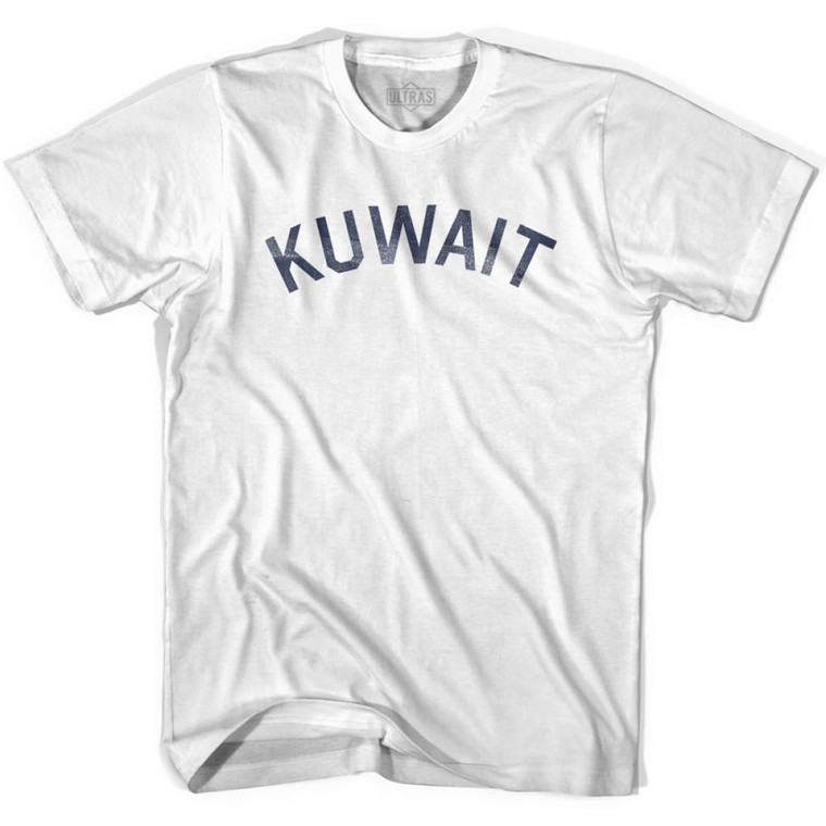 Kuwait Vintage City Womens Cotton T-shirt-White