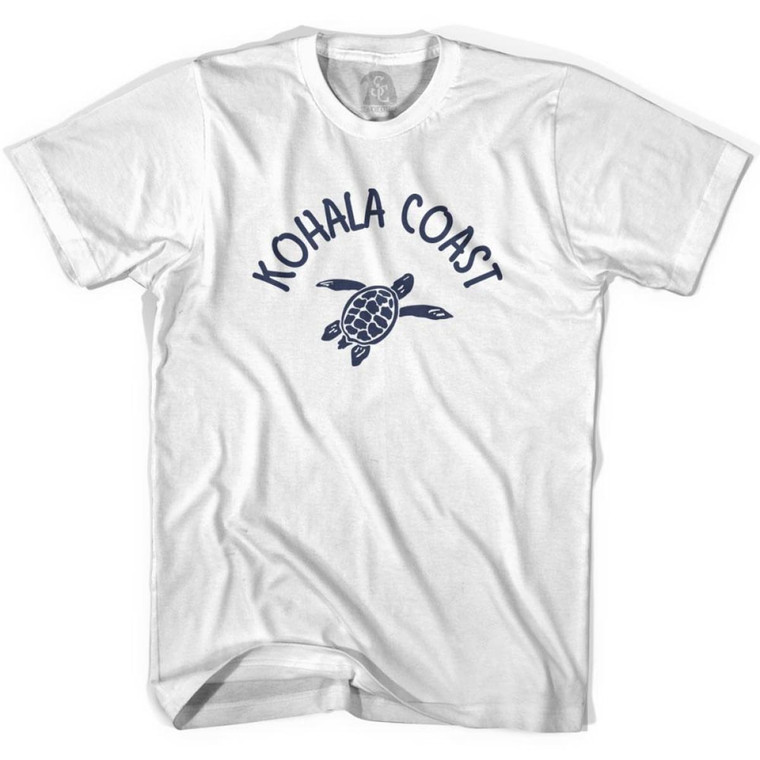 Kohala Coast Beach Sea Turtle Womens Cotton T-shirt - White