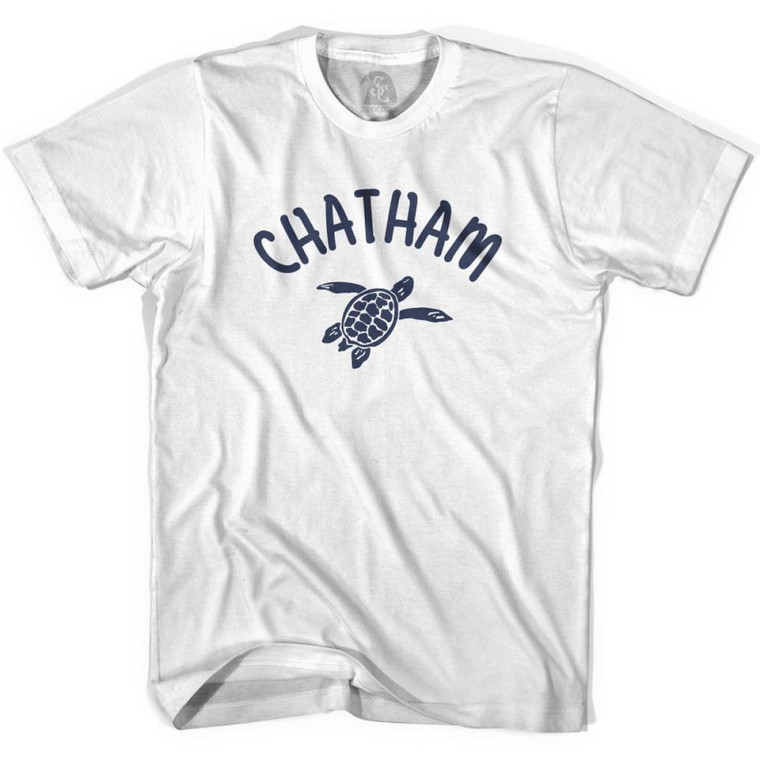 Chatham Beach Sea Turtle Womens Cotton T-shirt - White