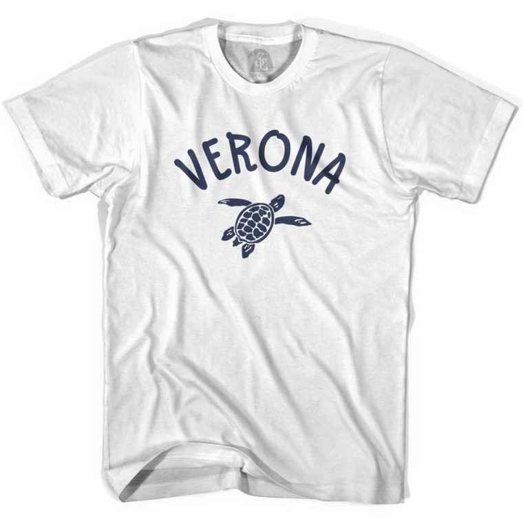 Verona Beach Sea Turtle Youth Cotton T-shirt - White