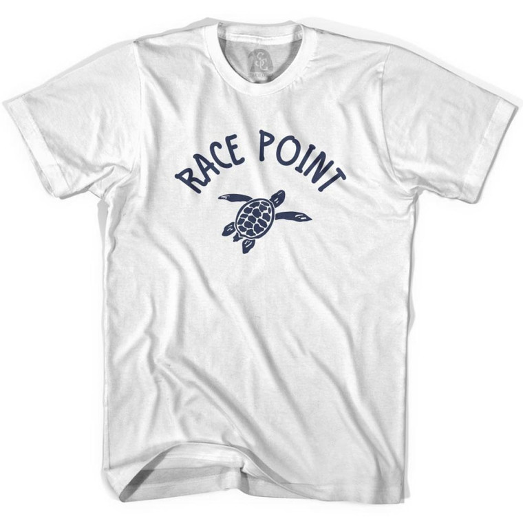 Race Point Beach Sea Turtle Youth Cotton T-shirt-White