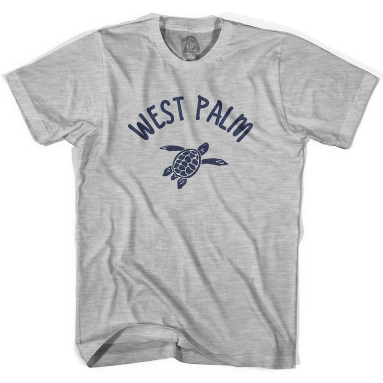 West Palm Beach Sea Turtle Youth Cotton T-shirt - Grey Heather