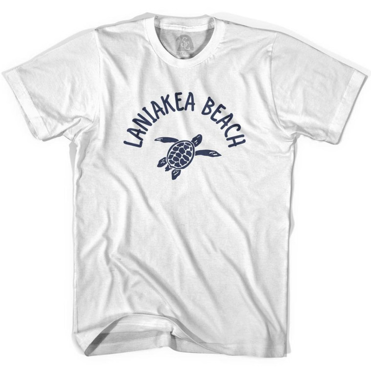 Laniakea Beach Sea Turtle Youth Cotton T-shirt - White