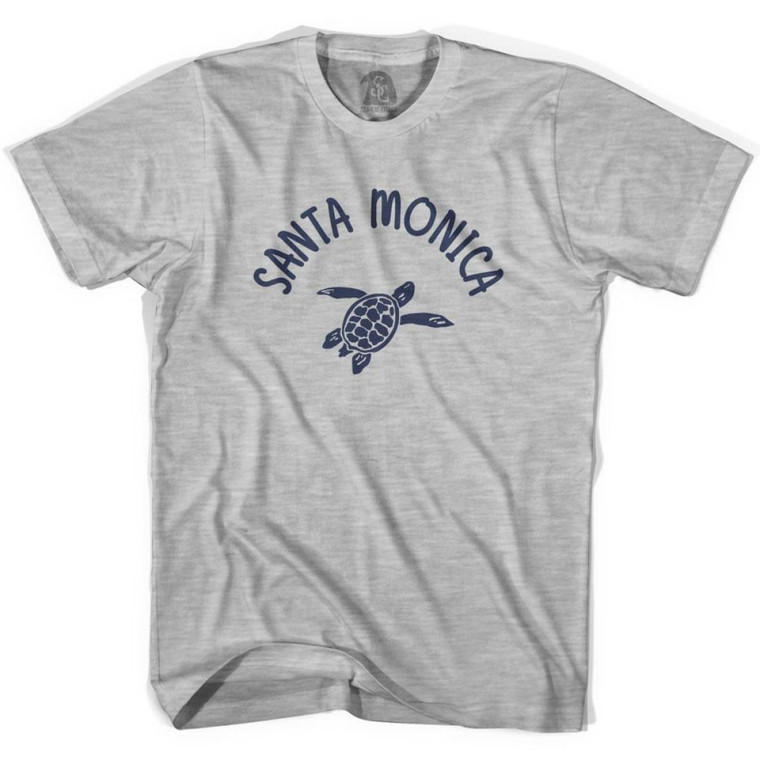 Santa Monica Beach Sea Turtle Youth Cotton T-shirt - Grey Heather