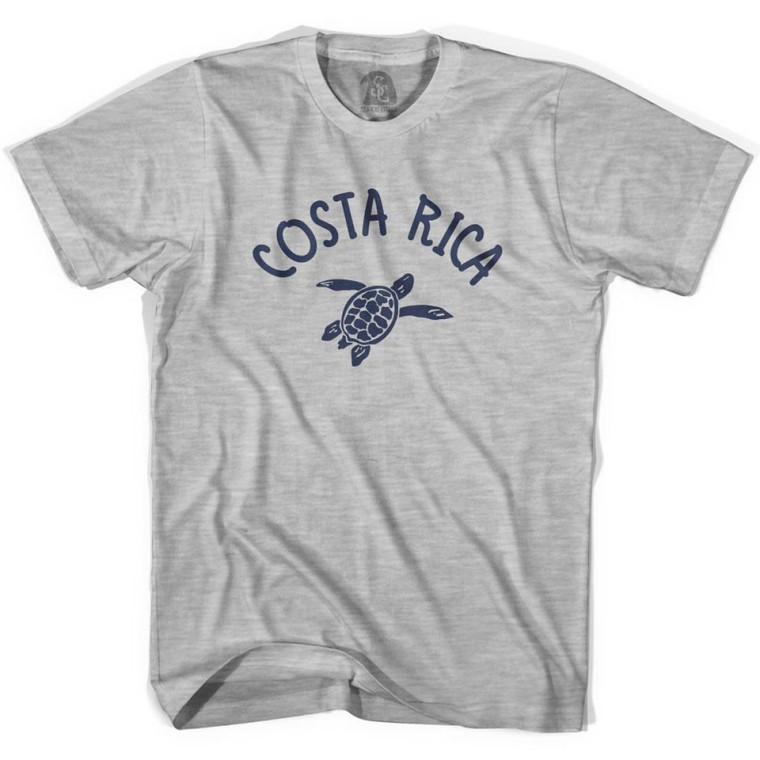 Costa Rica Beach Sea Turtle Youth Cotton T-shirt-Grey Heather