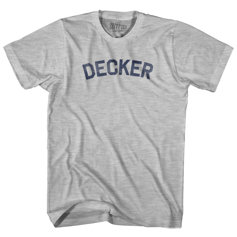 DECKER Youth Cotton T-shirt - Grey Heather