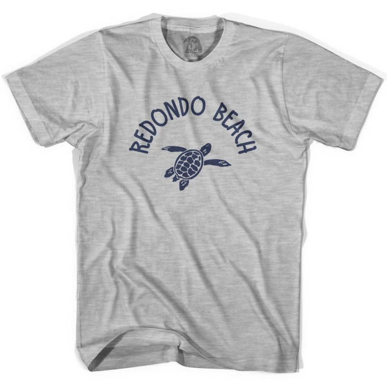 Redondo Beach Sea Turtle Youth Cotton T-shirt-Grey Heather