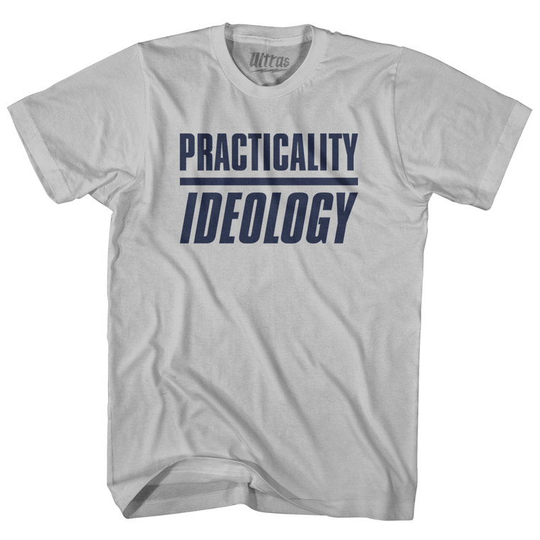 Practicality Ideology Womens Tri-Blend Junior Cut T-Shirt - Athletic Grey