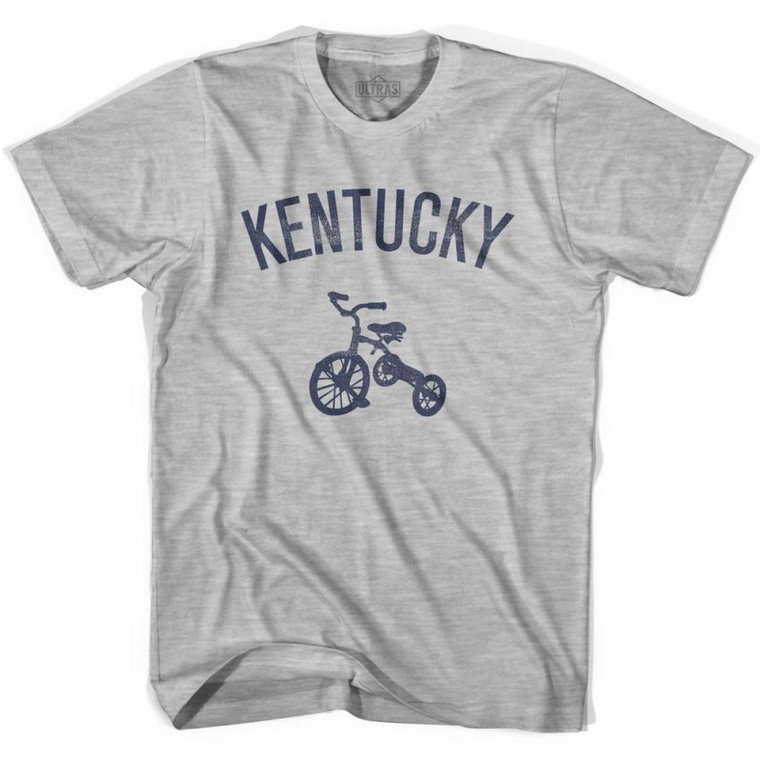 Kentucky State Tricycle Adult Cotton T-shirt - Grey Heather