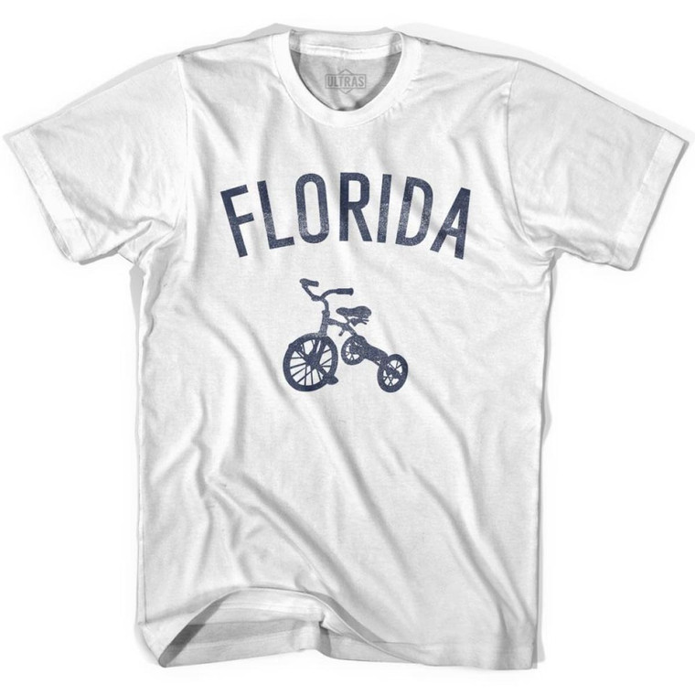 Florida State Tricycle Adult Cotton T-shirt - White
