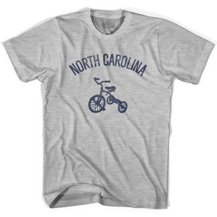 North Carolina State Tricycle Womens Cotton T-shirt - Grey Heather